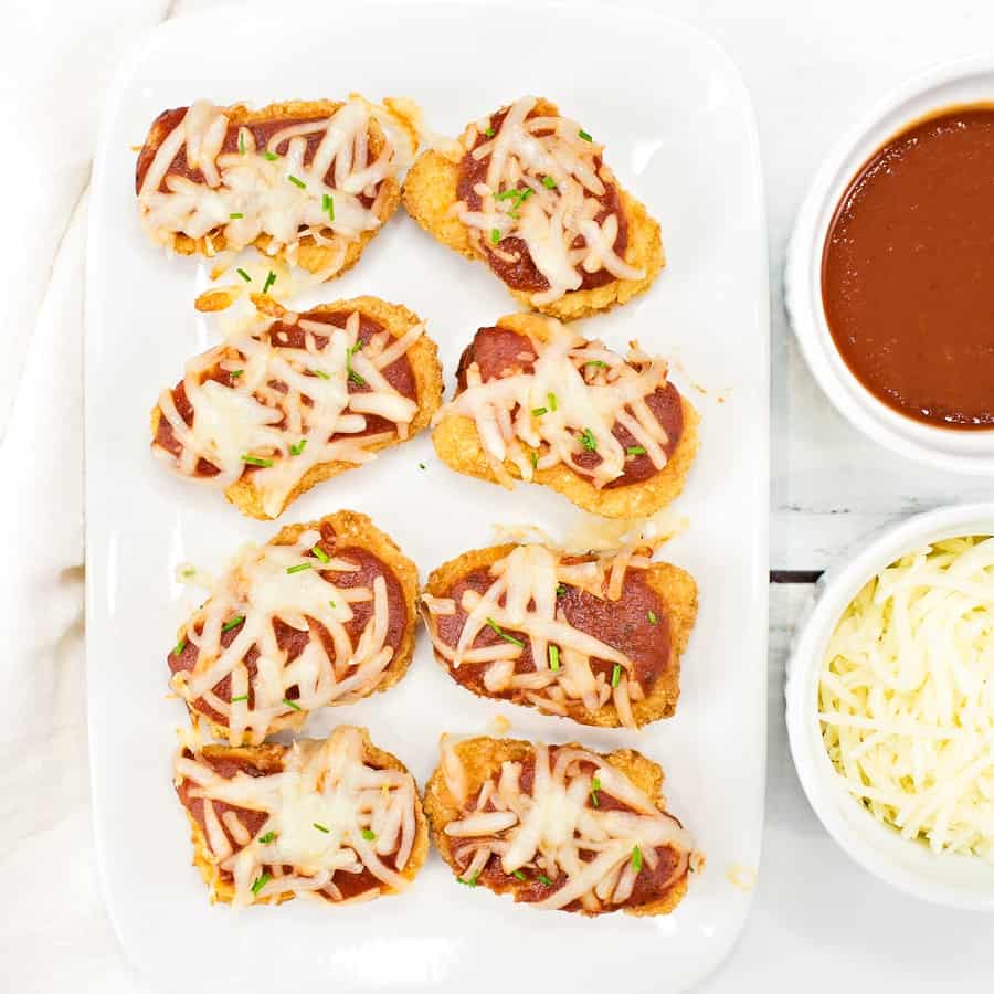 Easy Chicken Parmesan Bites from only 3 Ingredients