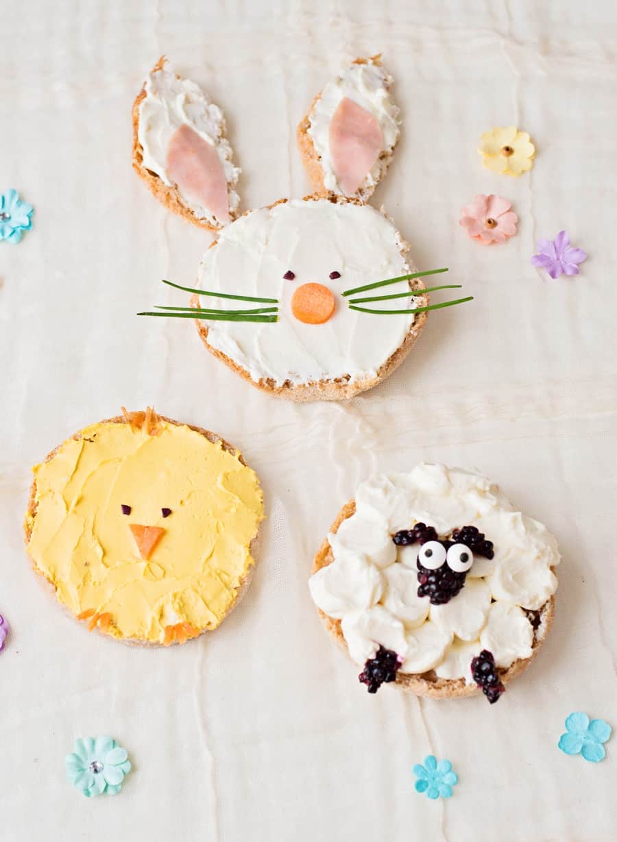 Celebrate spring by making your kids this adorable animal-themed lunch (or breakfast) of bunny chick and sheep Easter Toast!