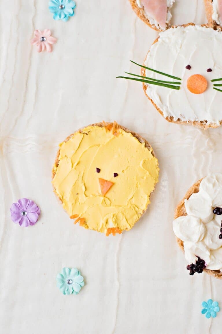 Bunny Chick and Sheep Easter Toast