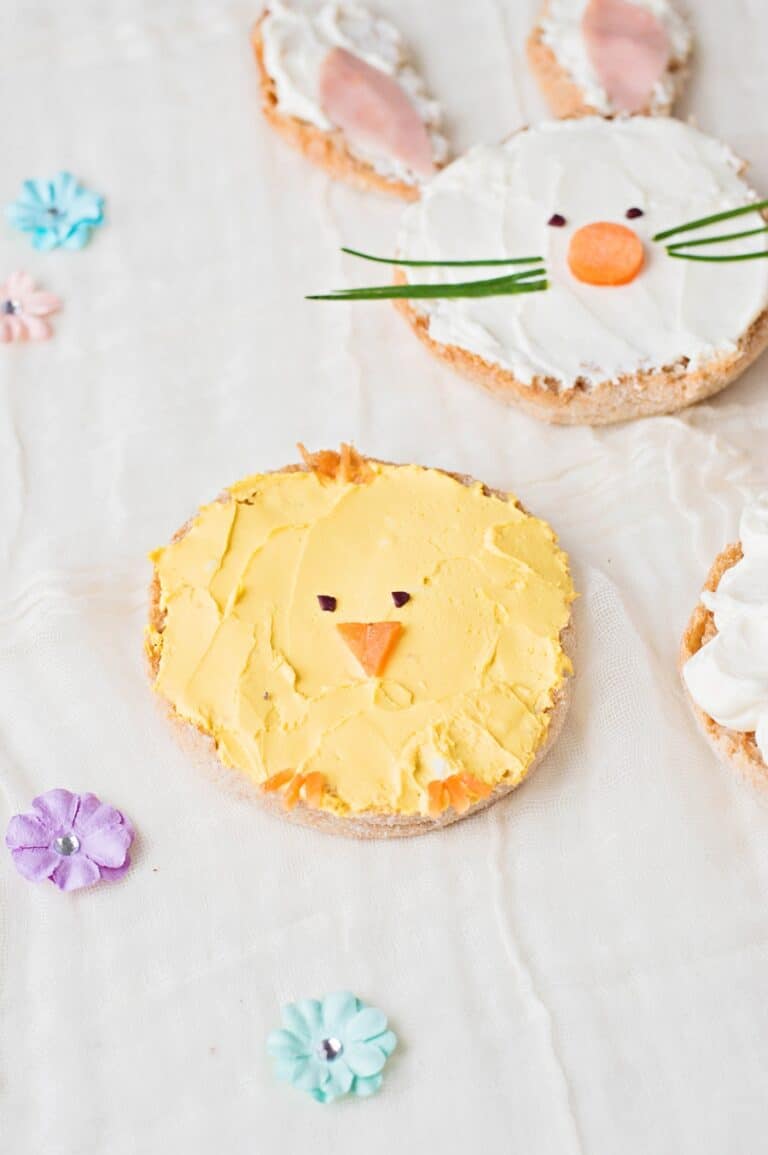 Bunny Chick and Sheep Easter Toast