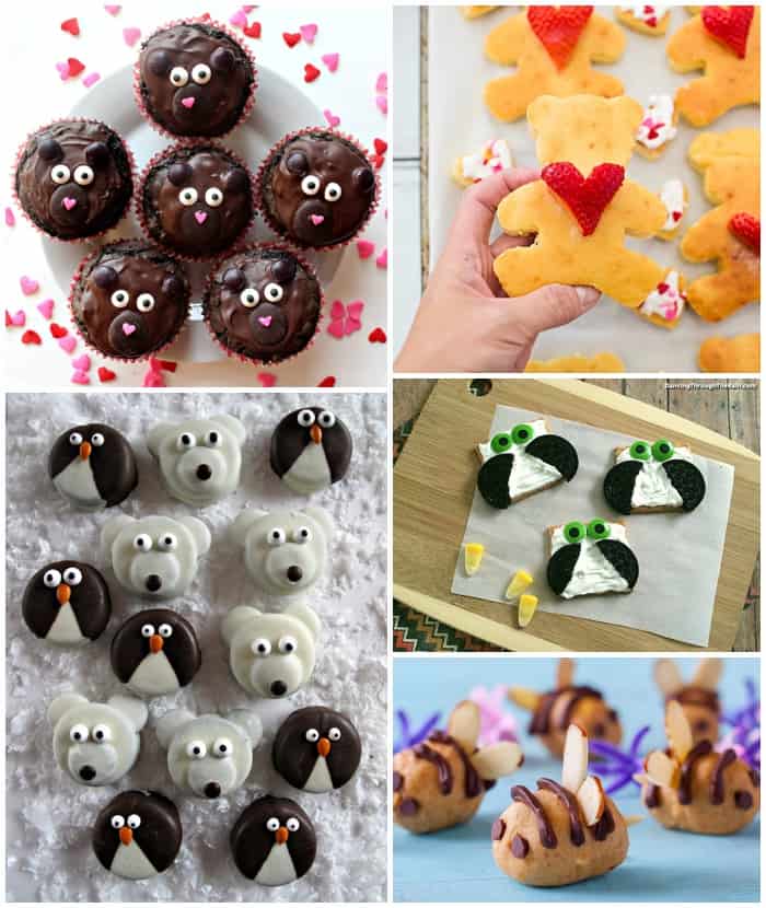 Cute foods that look like animals. Adorable kid snacks or lunch. 