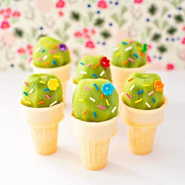Cactus Kiwi Fruit Ice Cream Cones