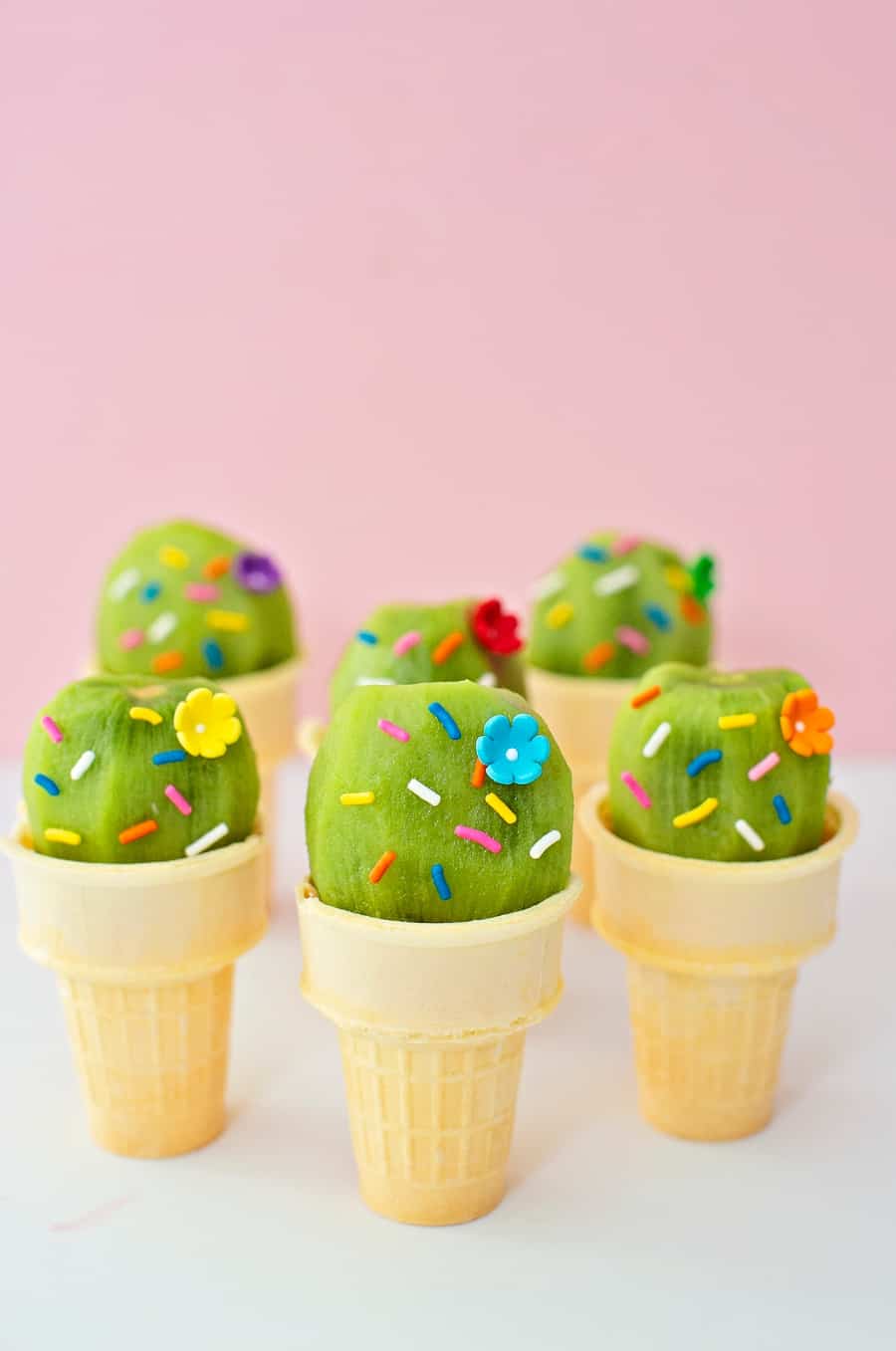 Cactus Kiwi Fruit Ice Cream Cones