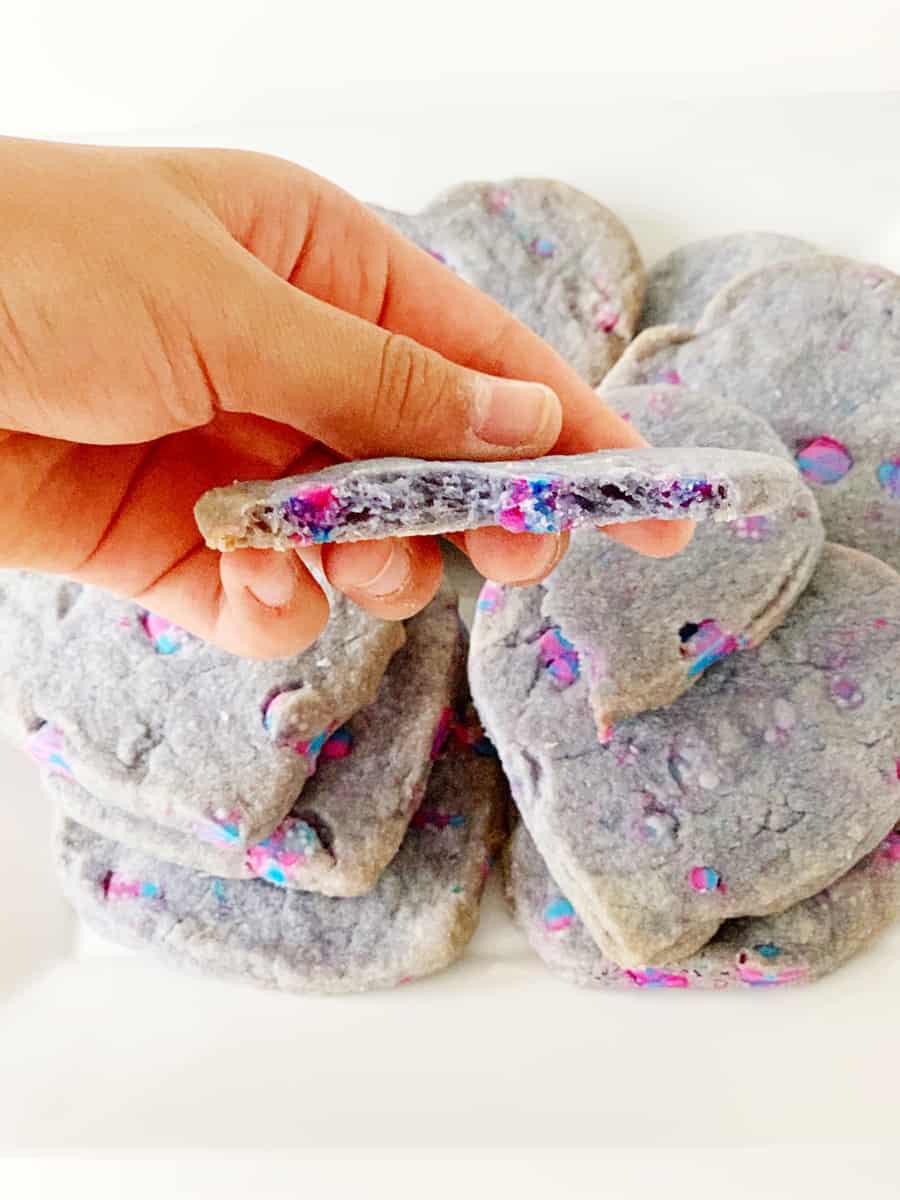 easy unicorn shortbread cookies