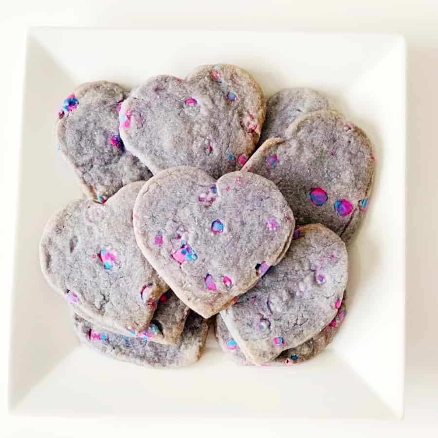easy unicorn shortbread cookies