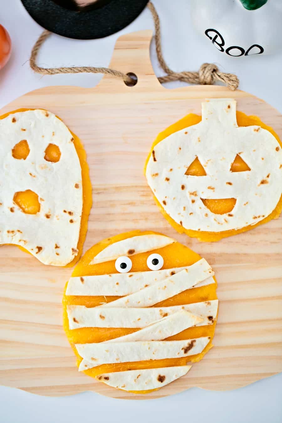 Mini Halloween Quesadillas - Snack for Kids 