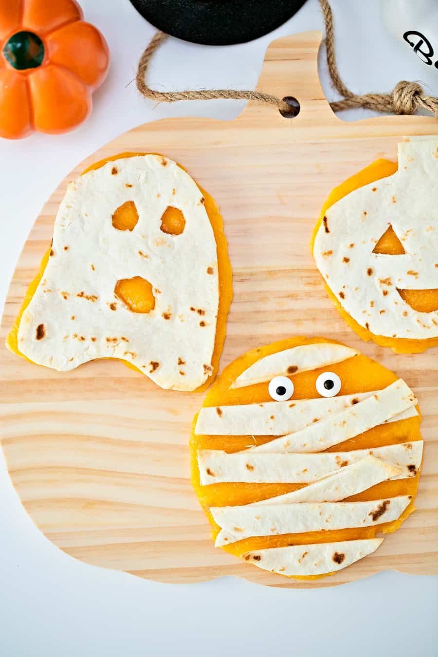 Mini Halloween Quesadillas - Snack for Kids 