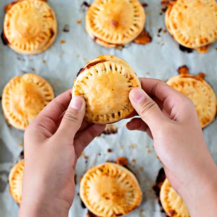 Mini Pizza Hand Pies for kids