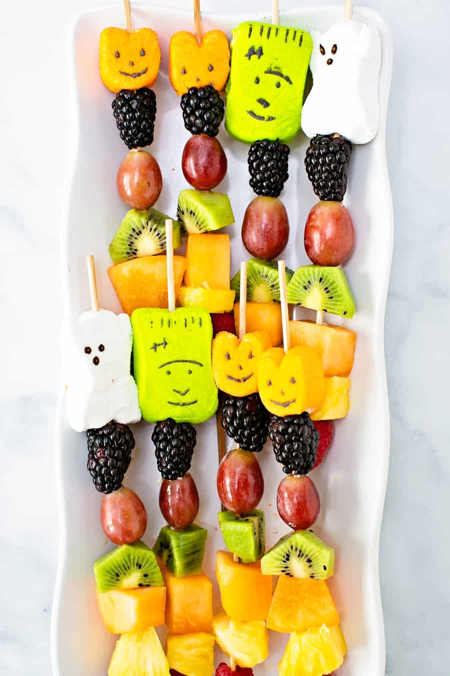 Halloween fruit skewers