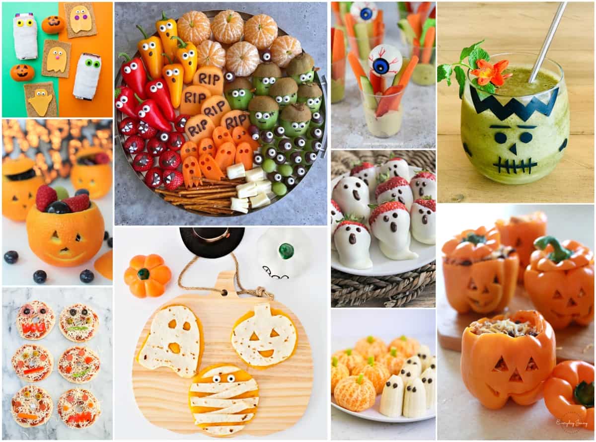 healthy Halloween Treats and snacks for kids