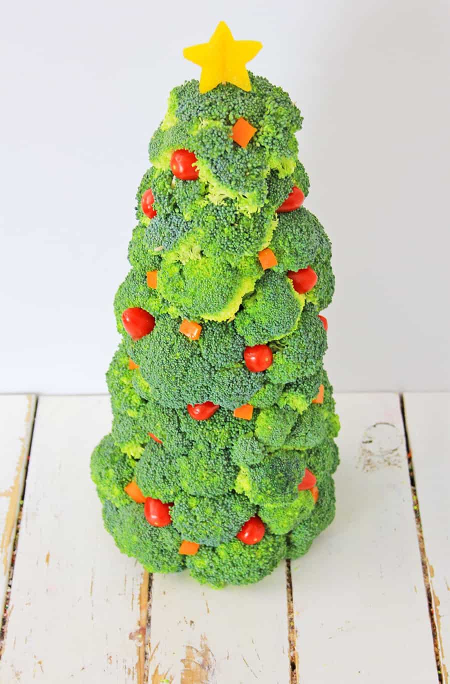 Broccoli Christmas Tree Healthy Holiday Snack for Kids 