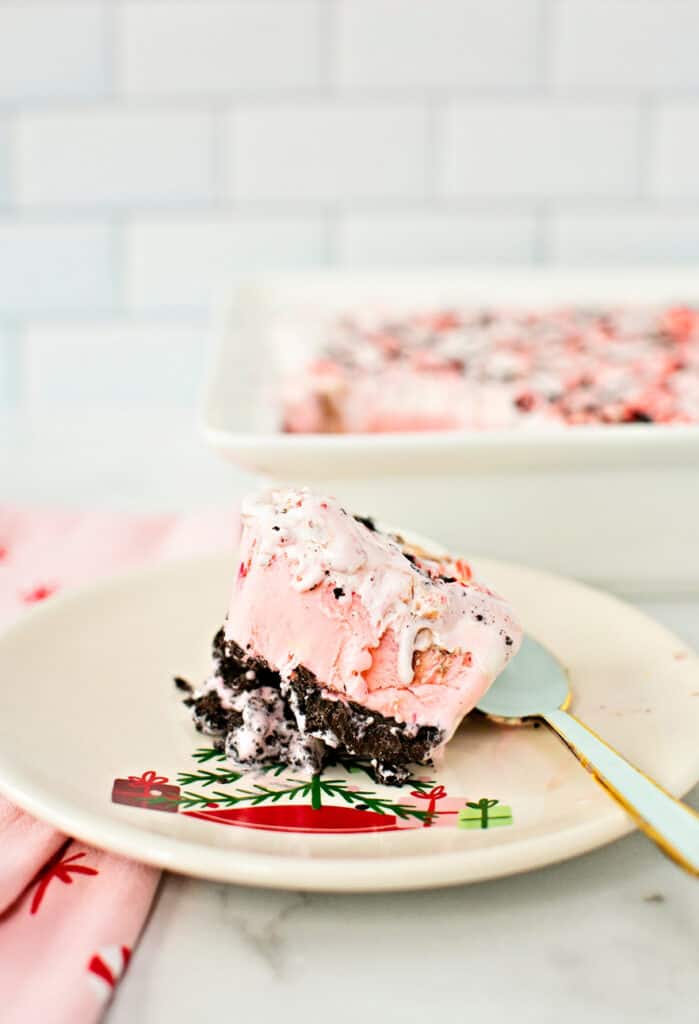 Peppermint Ice Cream Cake Recipe │ Quick, Simple & Delicious