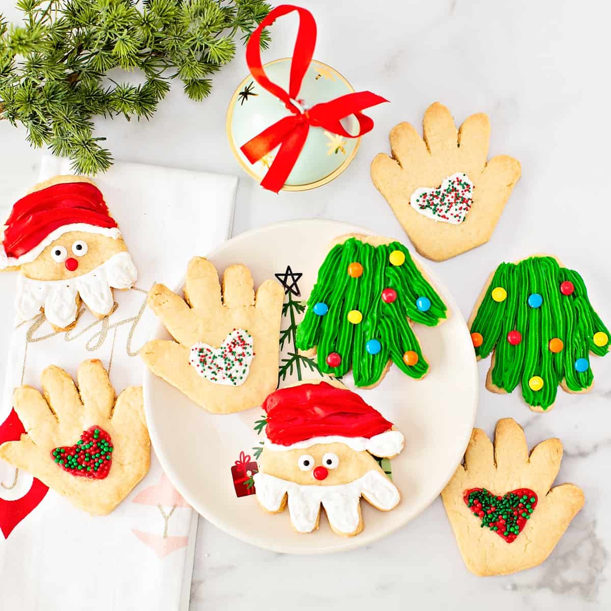 Fun Christmas Cookies | Handprint Sugar Cookies for the Holidays