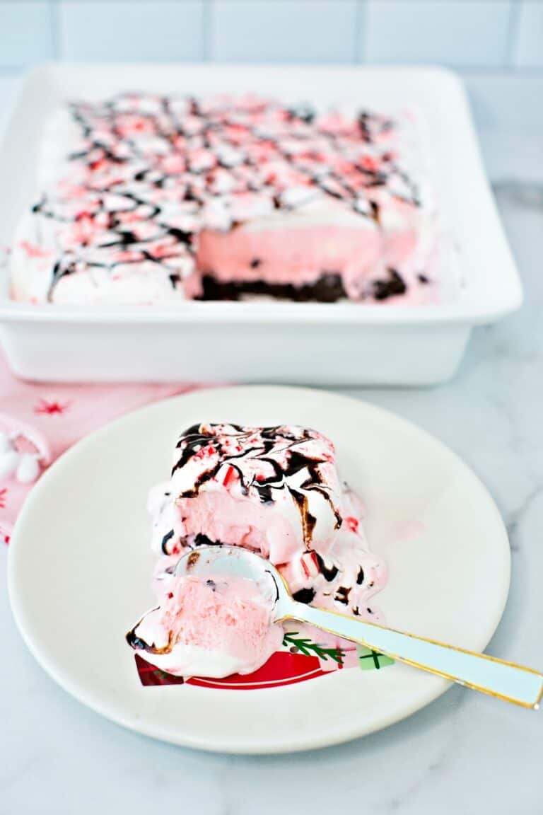 Peppermint Ice Cream Cake Recipe │ Quick, Simple & Delicious