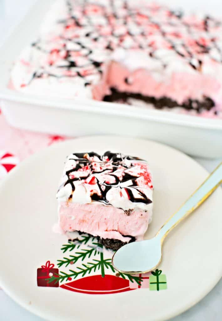 Peppermint Ice Cream Cake Recipe │ Quick, Simple & Delicious