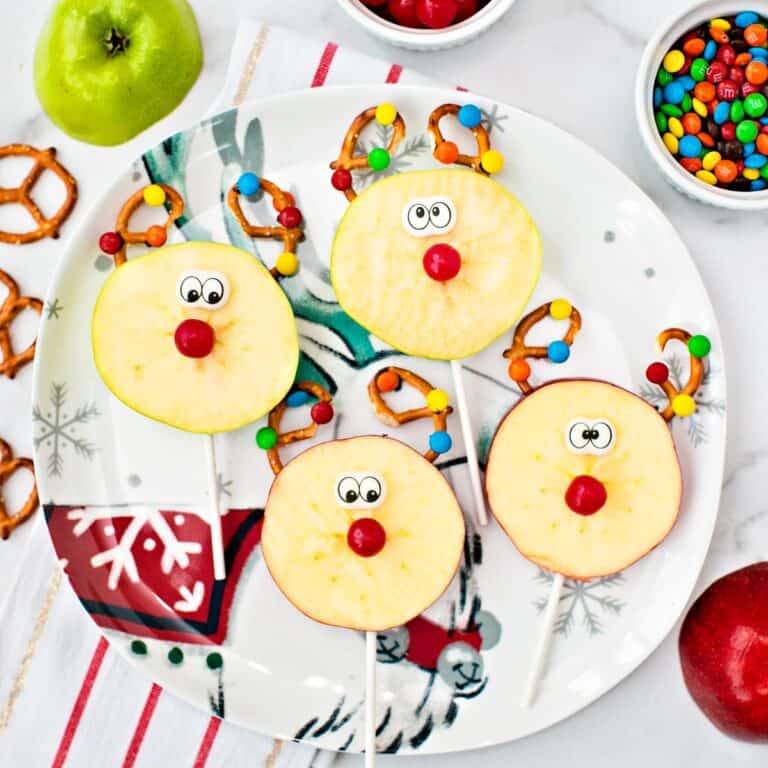 Rudolph Reindeer Apple Pops