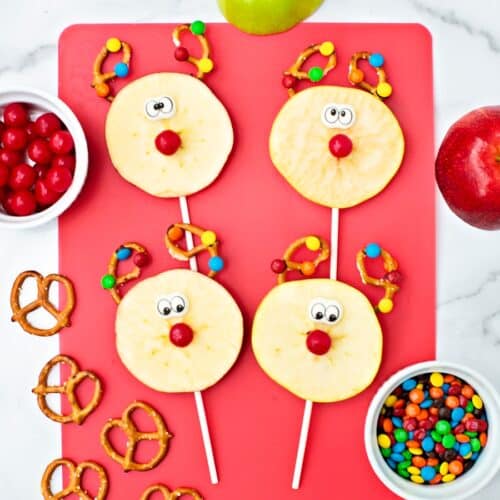 Rudolph Reindeer Apple Pops