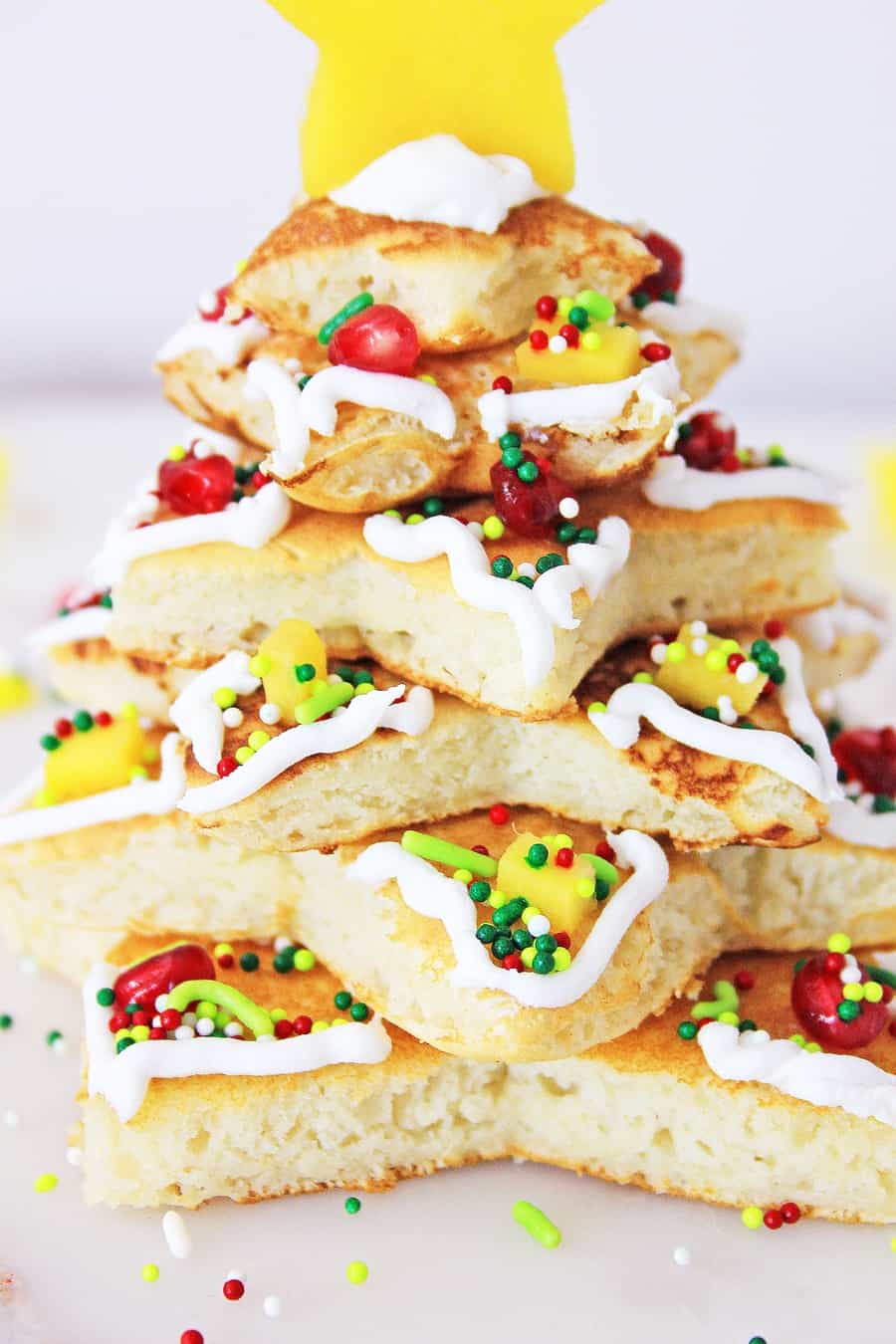 Stacked Christmas Tree Pancakes