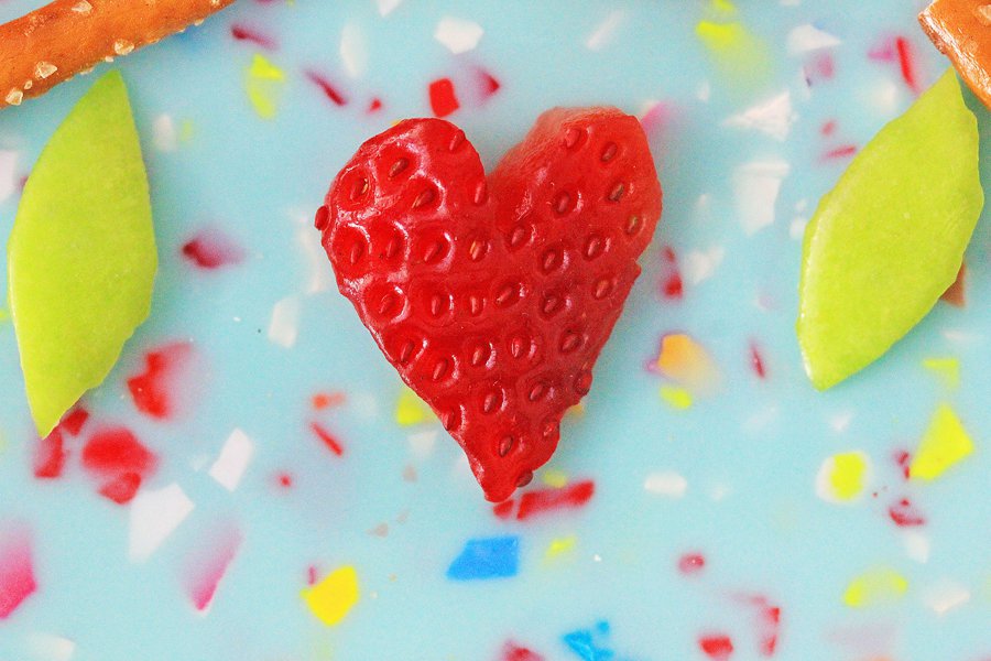 Red Strawberry Heart. 