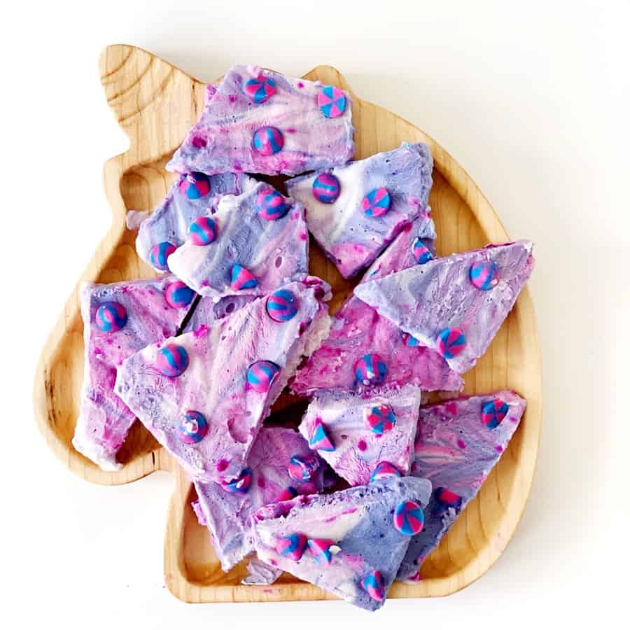 Unicorn Chips Frozen Yogurt Bark