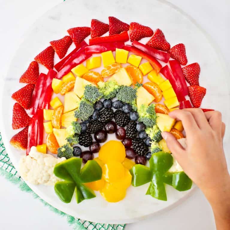 St. Patrick's Day Fruit and Veggie Tray