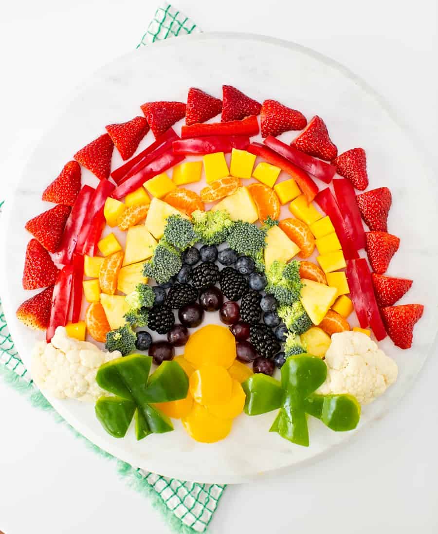 St. Patrick's Day Fruit and Veggie Tray