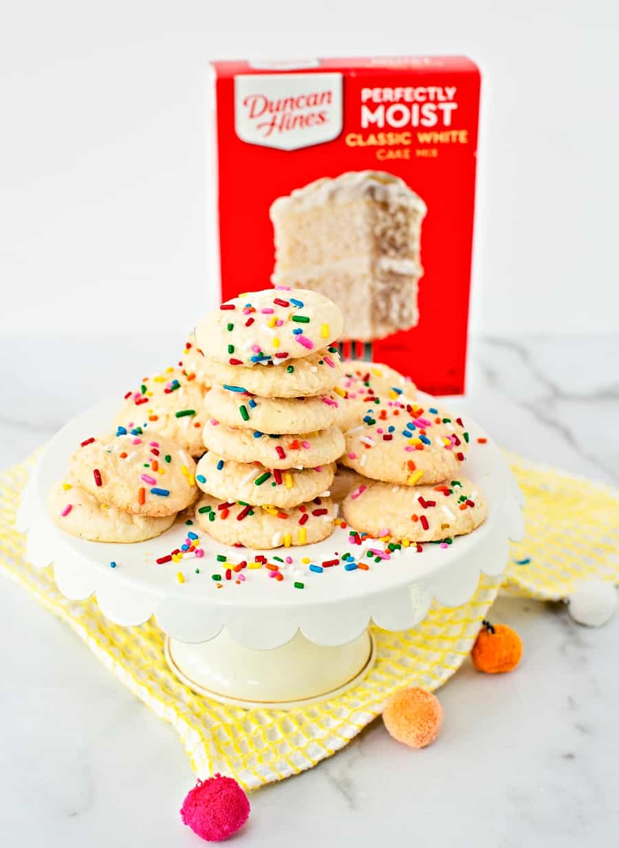 Funfetti Cake Mix Cookies