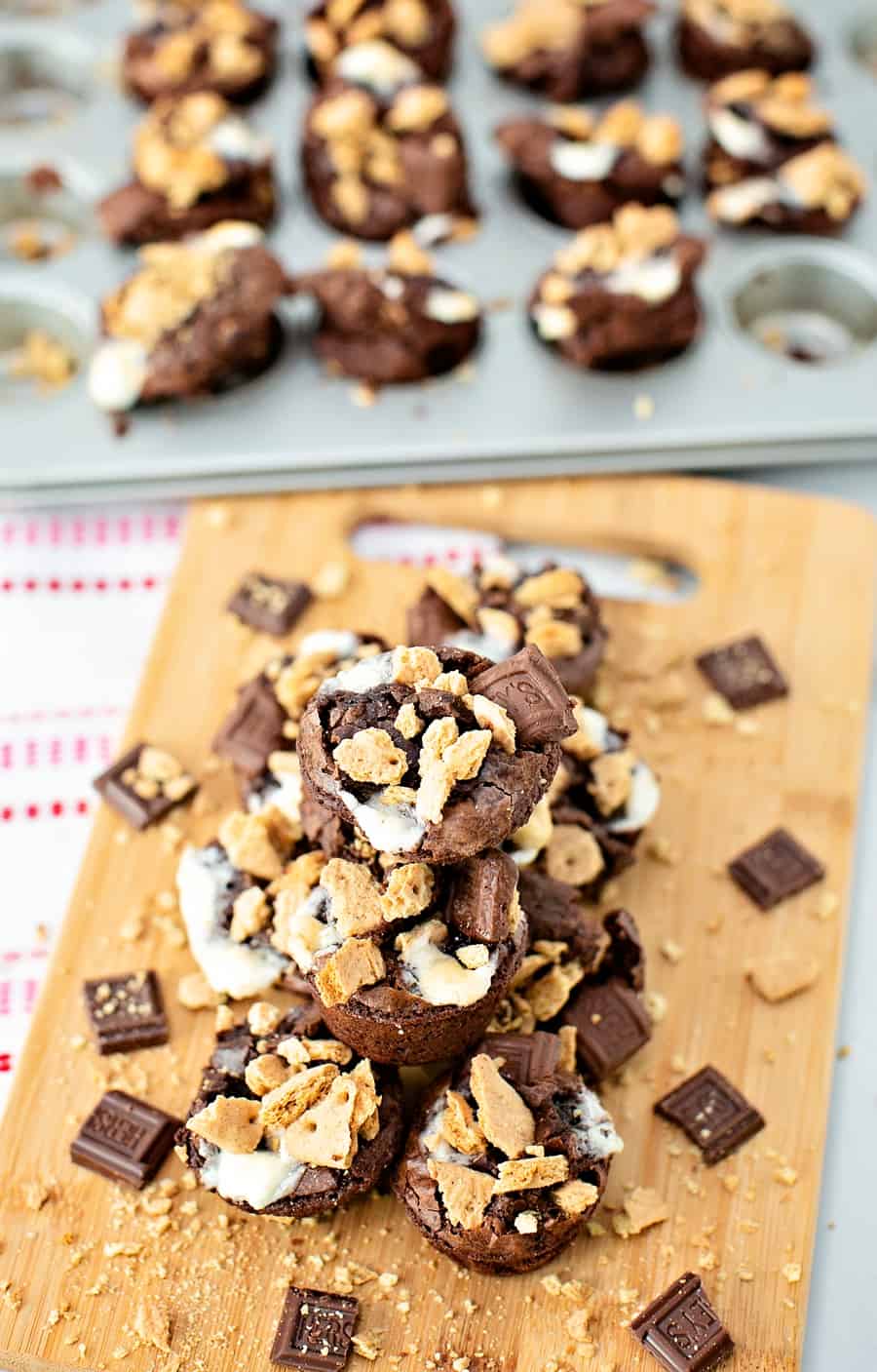 Mini Brownie S'Mores Bites