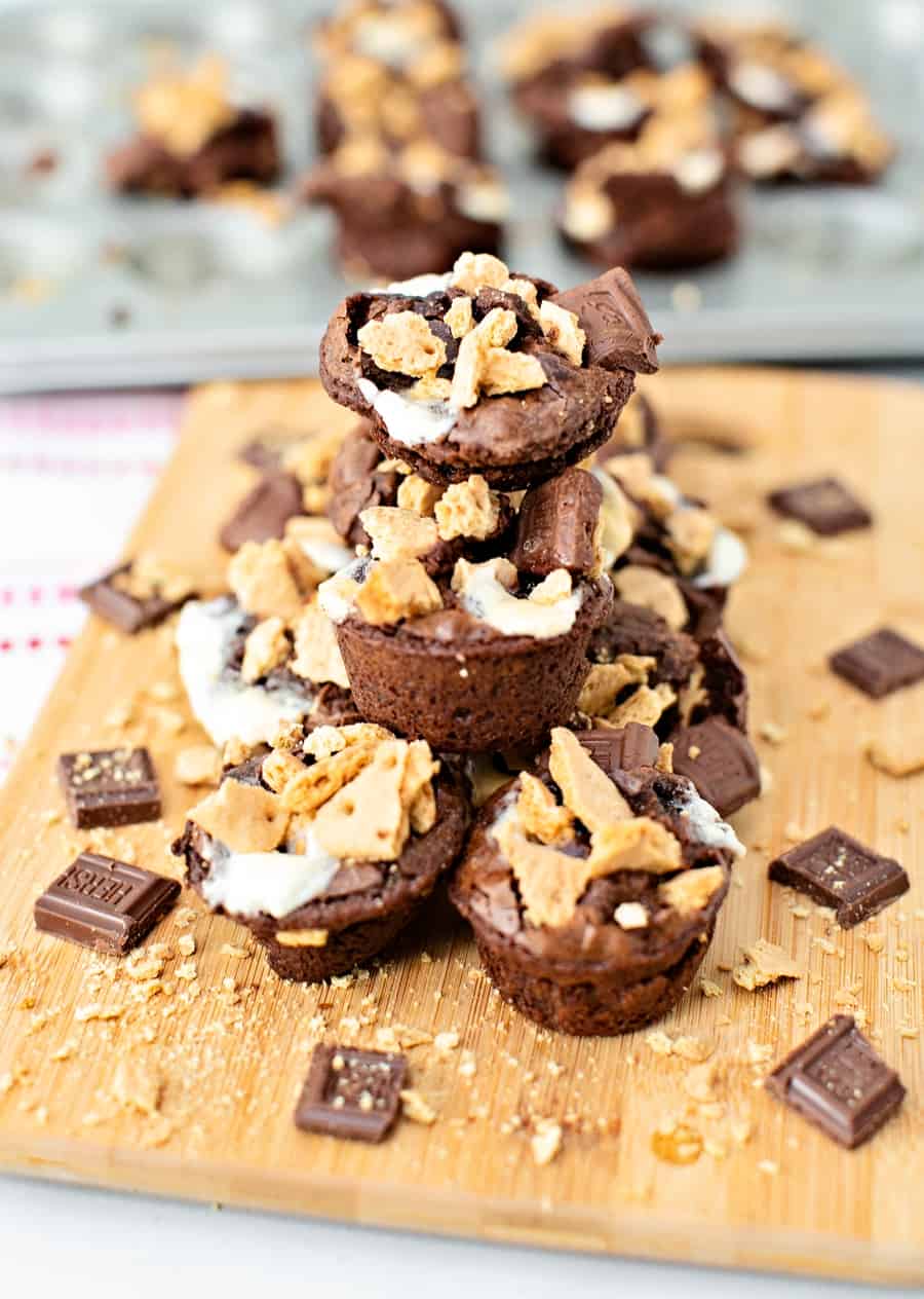 Mini Brownie S'Mores Bites