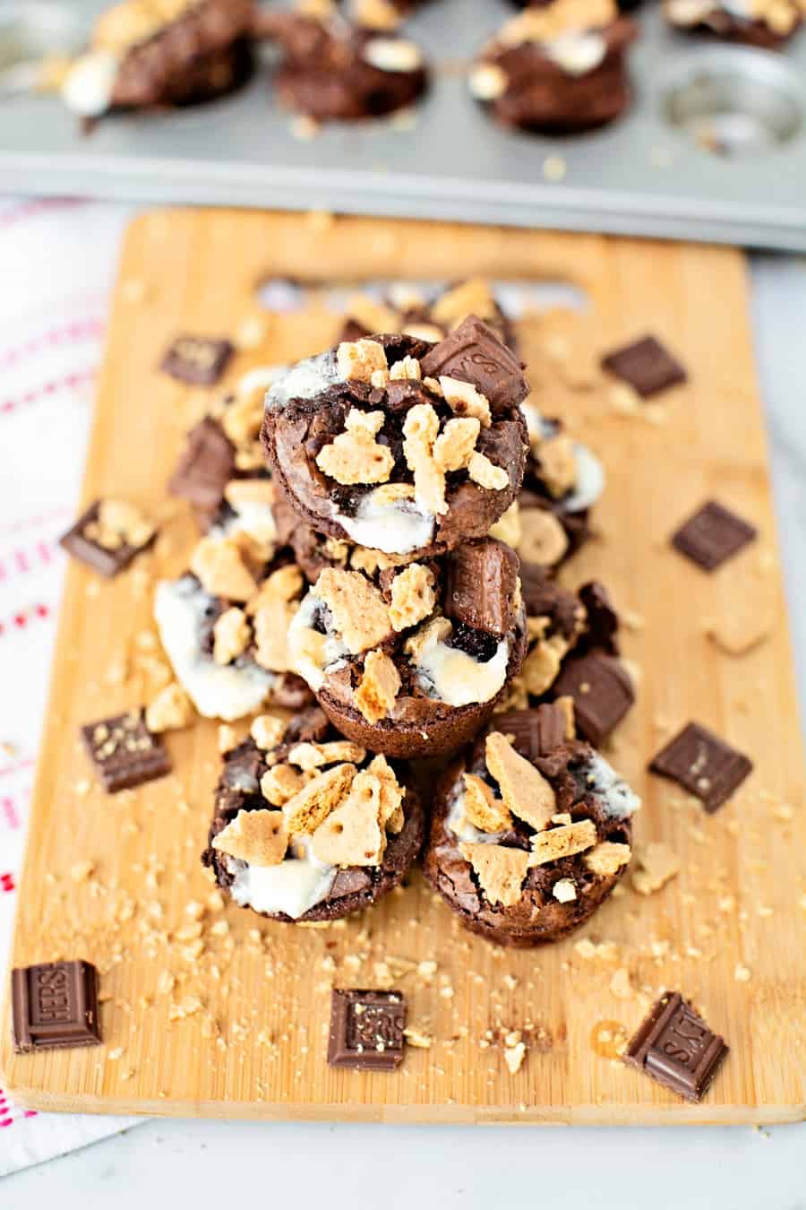 Mini Brownie S'Mores Bites