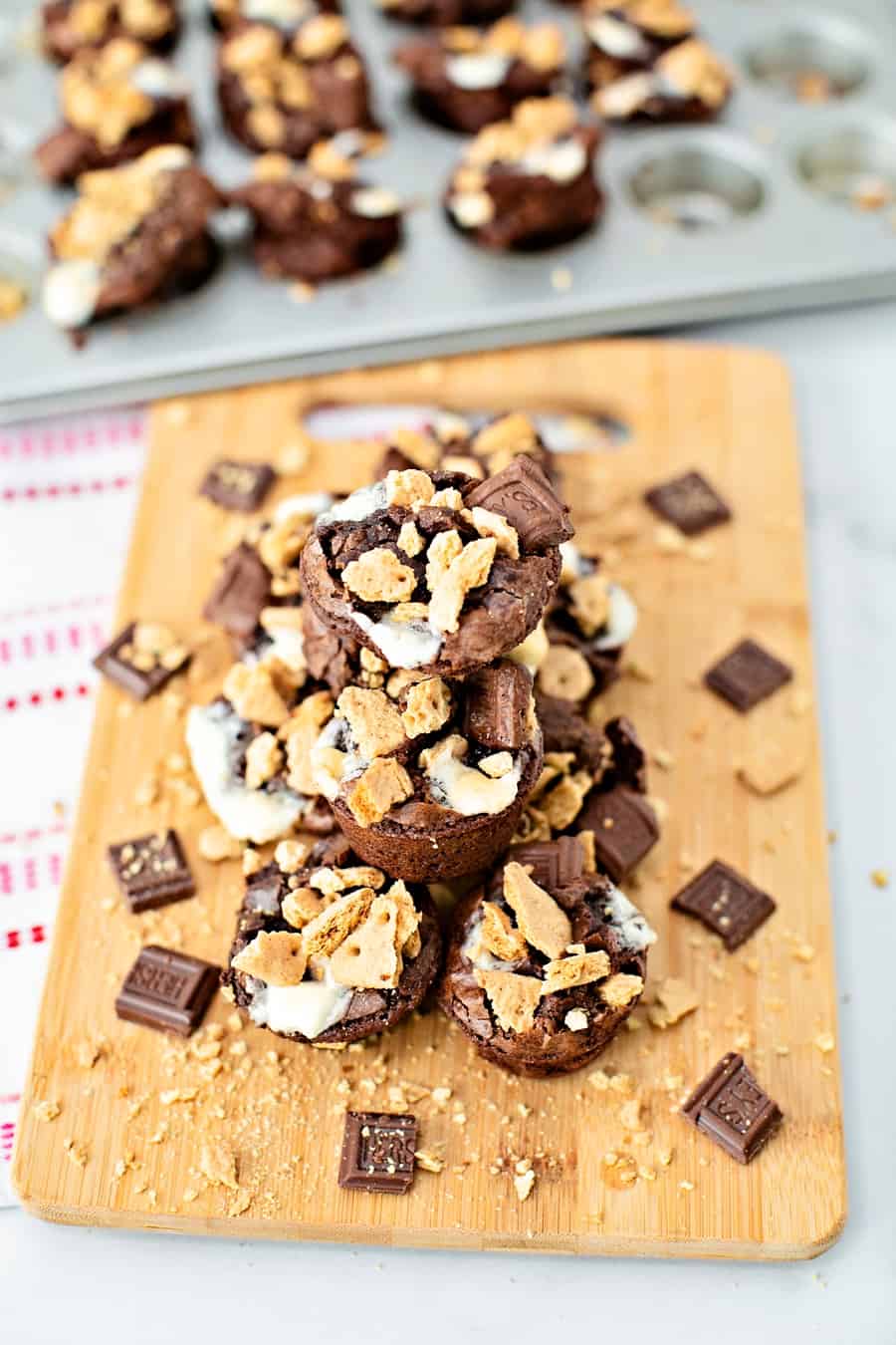 Mini Brownie S'Mores Bites