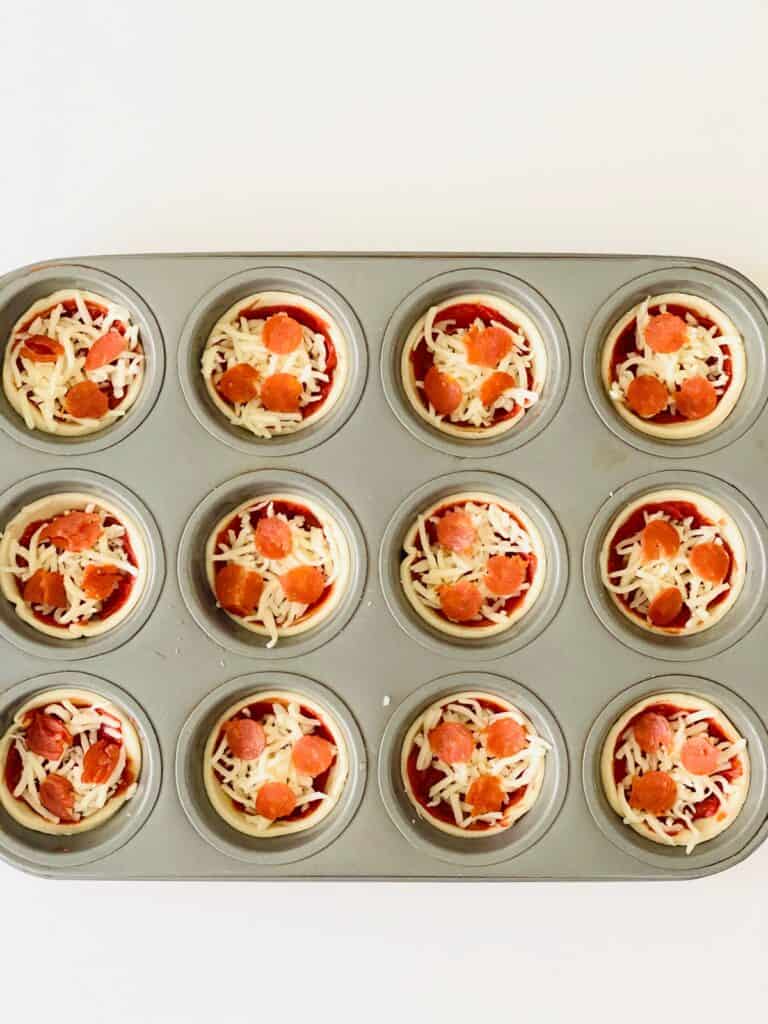 Muffin Tin Pizza Tasty Mini Snacks