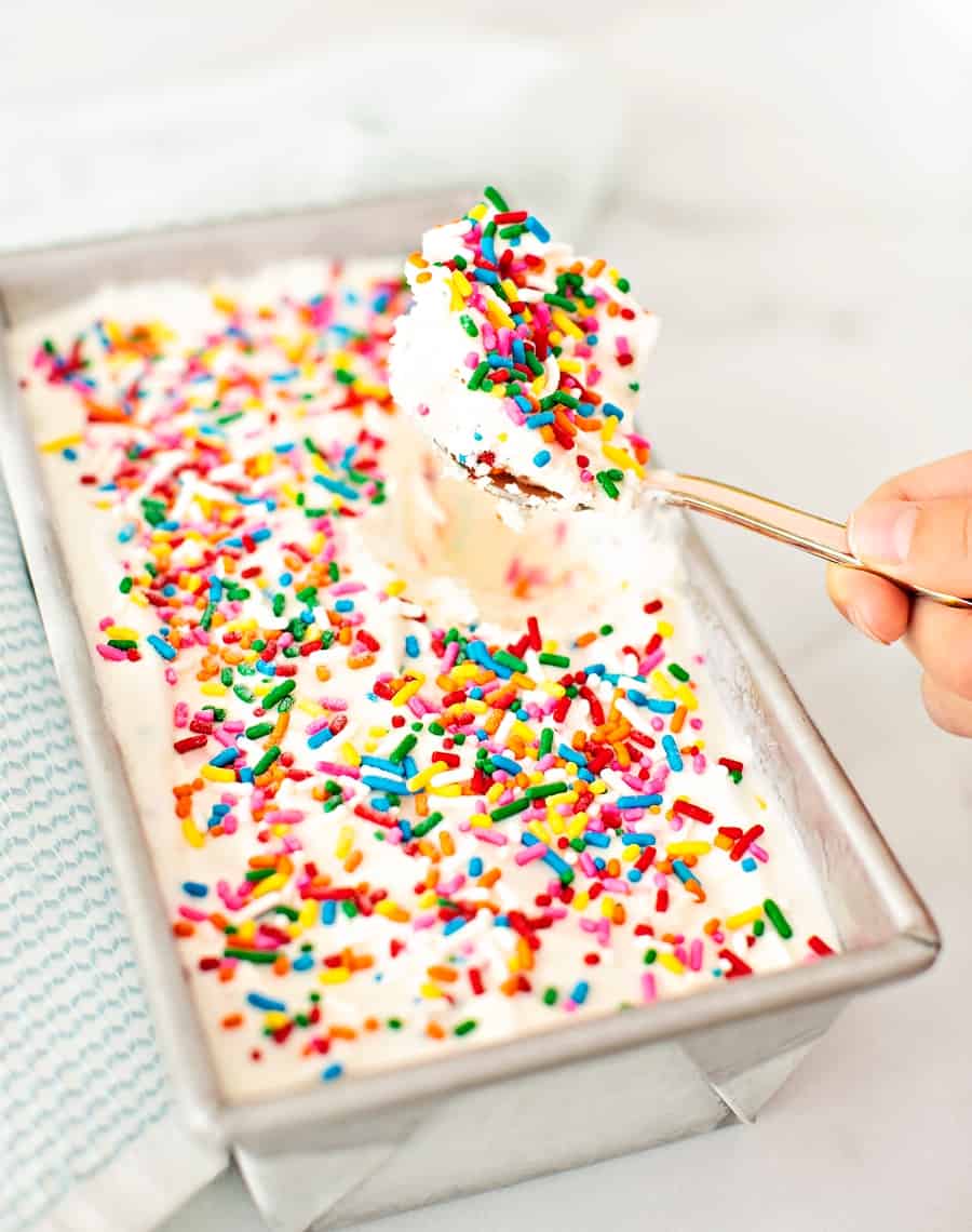 a spoonful of sprinkles ice cream