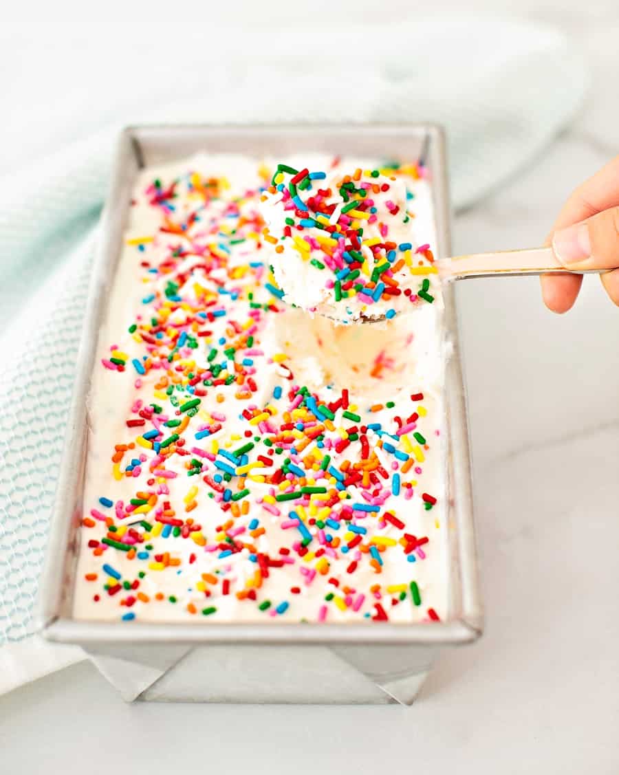 a spoonful of sprinkles ice cream