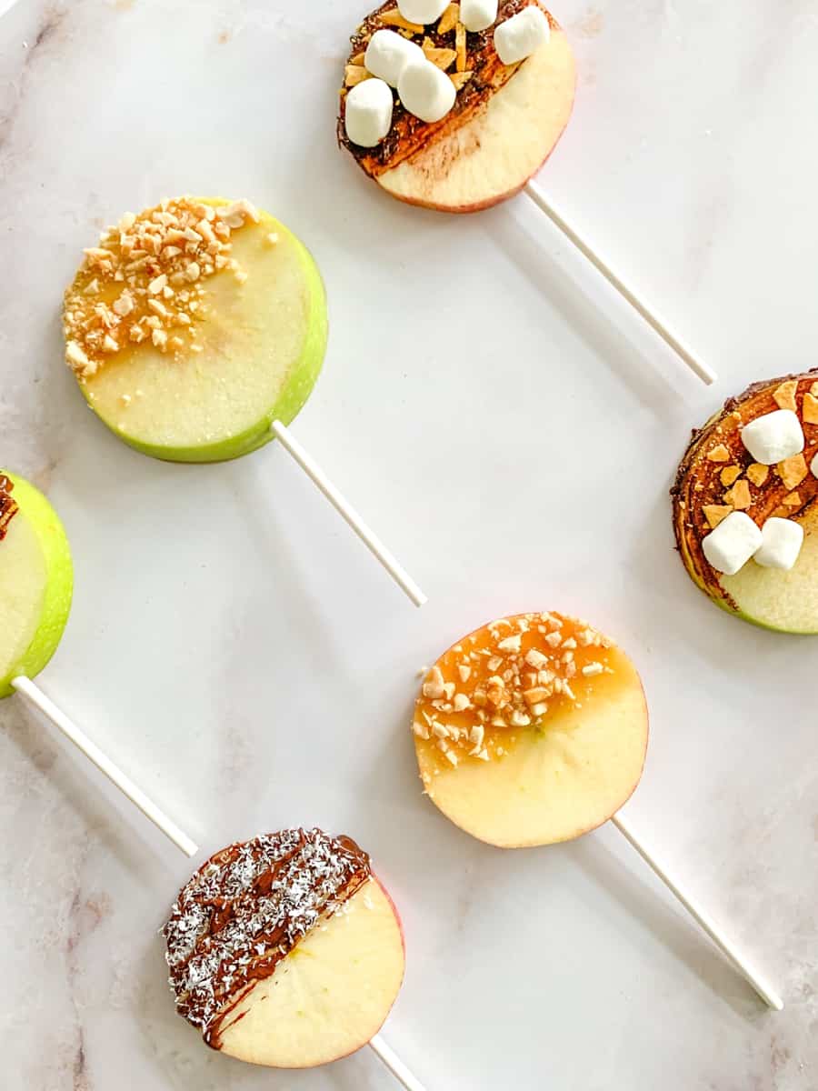 fruit apple lollipop fall treat 