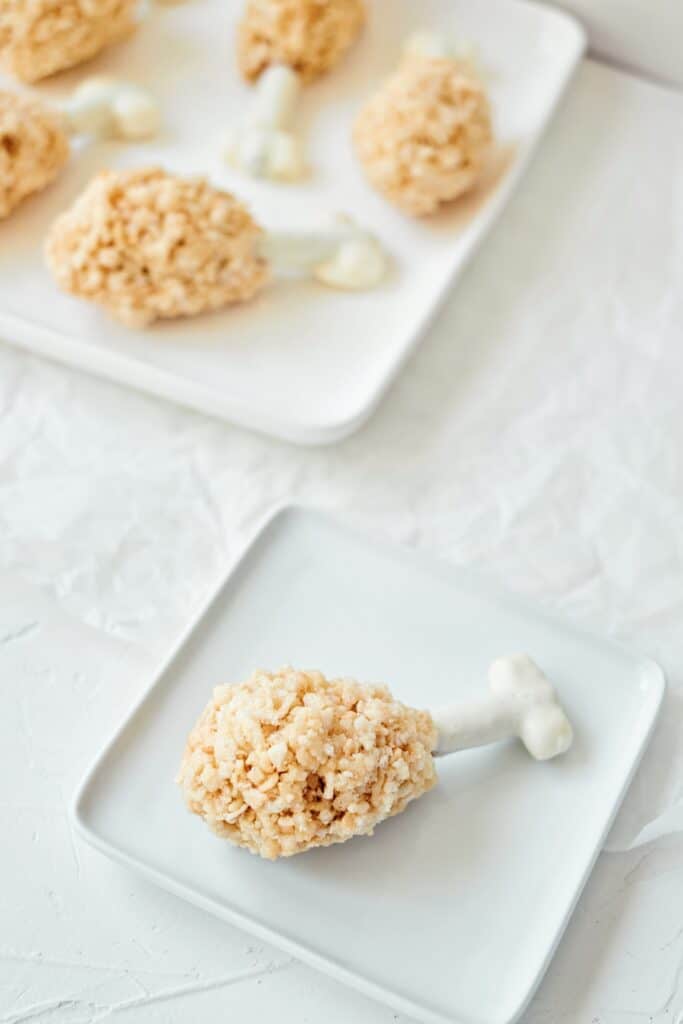 Rice Krispie Turkey Drumstick Treat Thanksgiving Kids Food