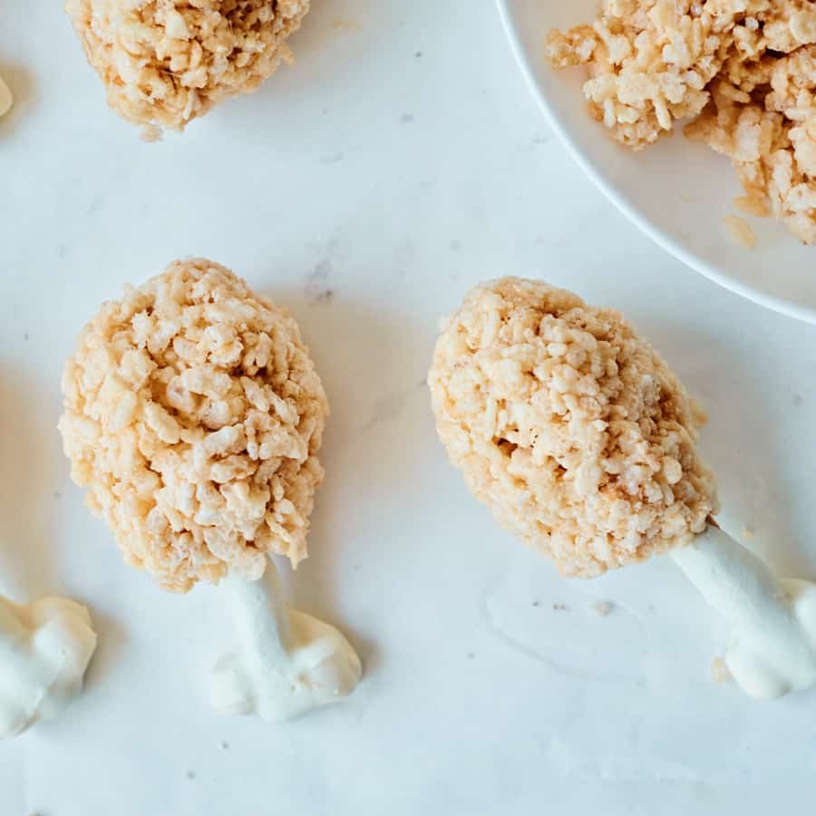  Rice Krispie Turkey drumstick Treat