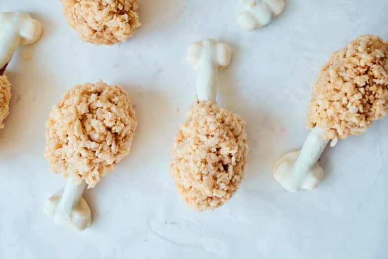 Rice Krispie Turkey Drumstick Treat Thanksgiving Kids Food