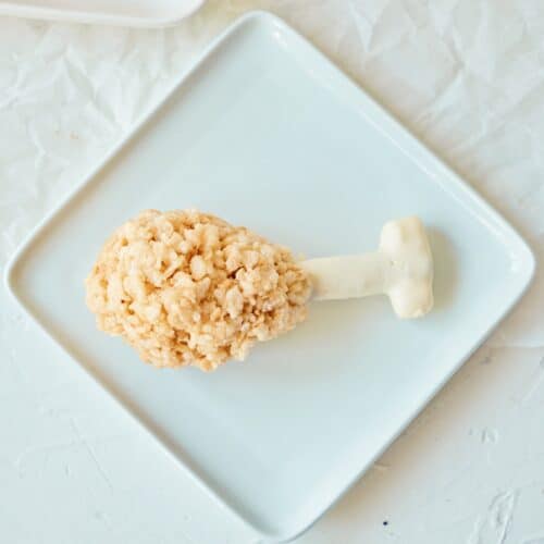 Rice Krispie Turkey Drumstick Treat Thanksgiving Kids Food