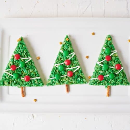 Rice Krispie Christmas Trees - Cute Christmas Treat for Kids