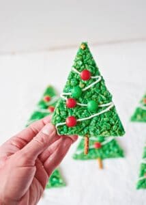 Rice Krispie Christmas Trees - Cute Christmas Treat for Kids