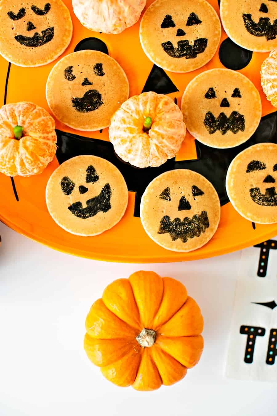 Halloween Pancakes - Halloween breakfast for kids