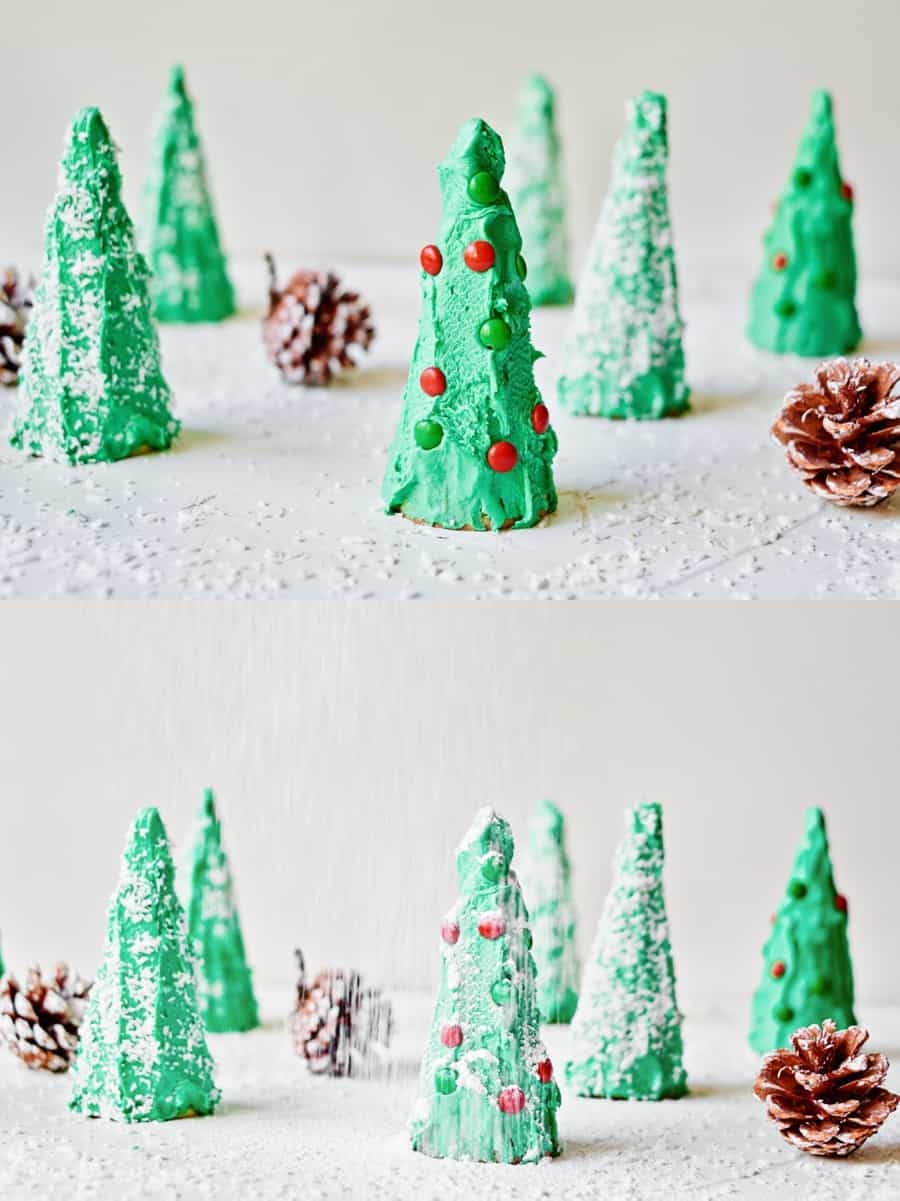 Ice Cream Cone Christmas Trees