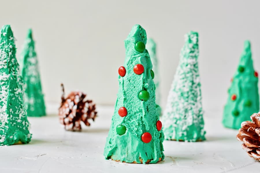 Ice Cream Cone Christmas Trees