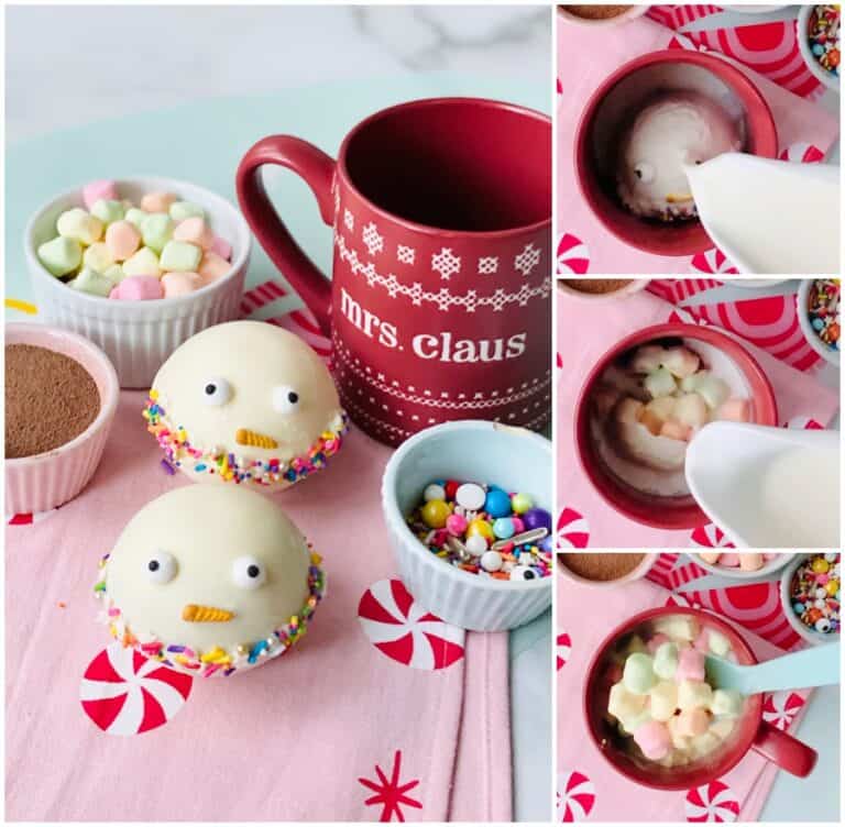 Snowman Christmas Hot Chocolate Bombs Holiday Hot Cocoa Snowman Christmas Hot Chocolate Bombs Holiday Hot Cocoa