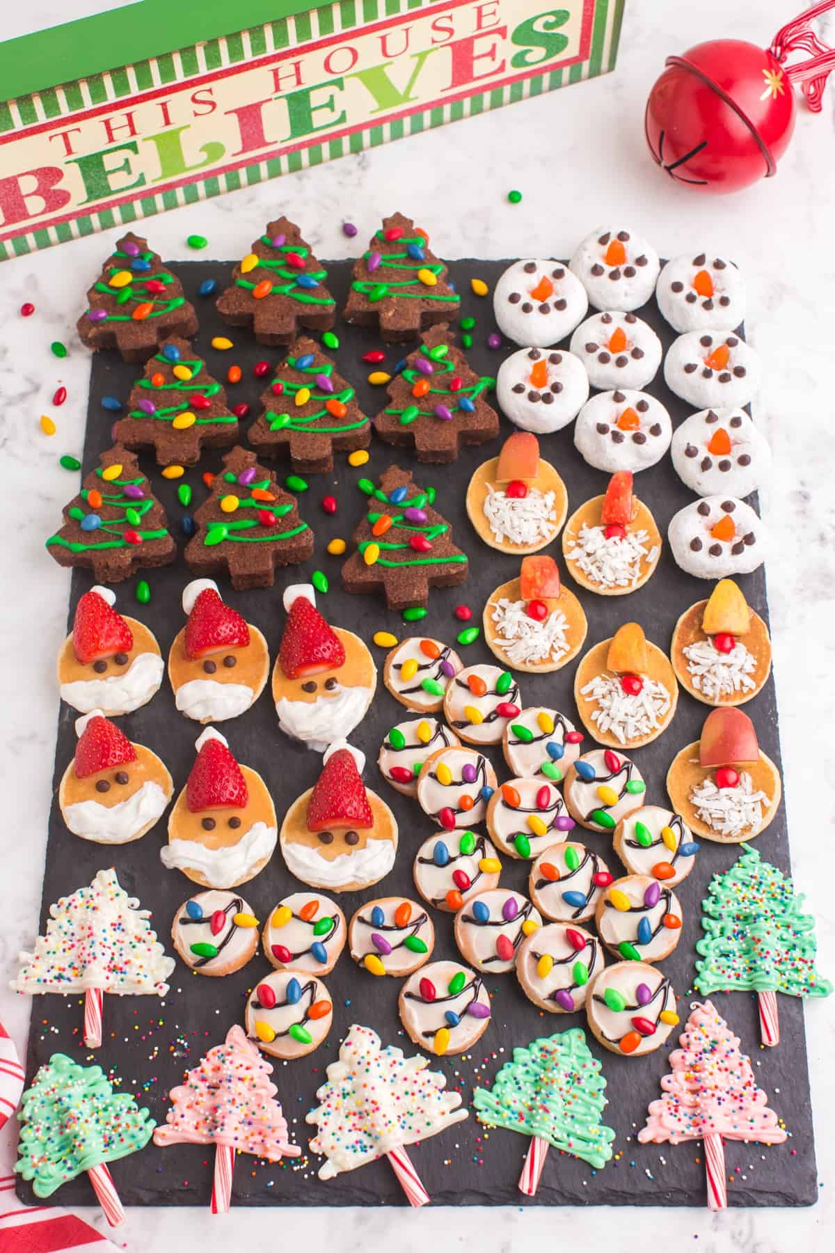 Old-Fashioned Christmas Candy Dessert Board - No. 2 Pencil