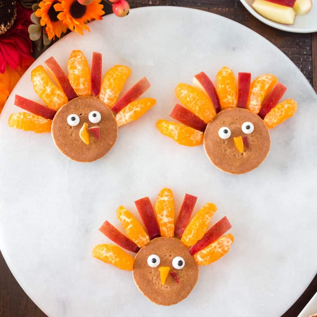 Thanksgiving Turkey Pancakes Thanksgiving Breakfast for Kids