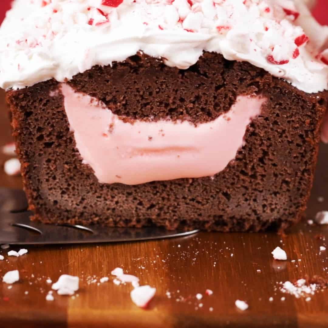 Peppermint Ice Cream Chocolate Cake