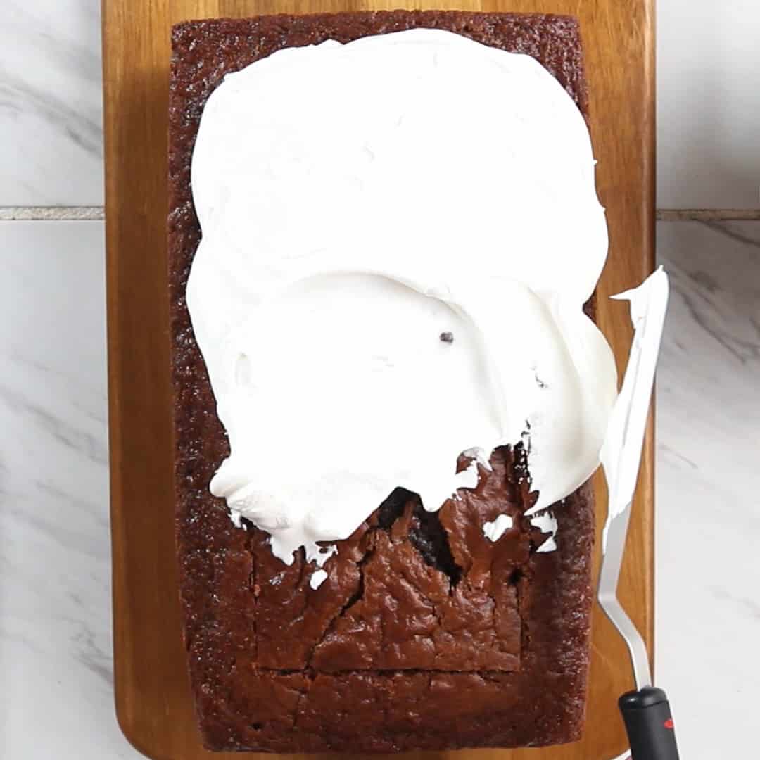 peppermint chocolate cake batter