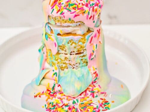 Rainbow Ice Cream Explosion® Cake – Flour Shop